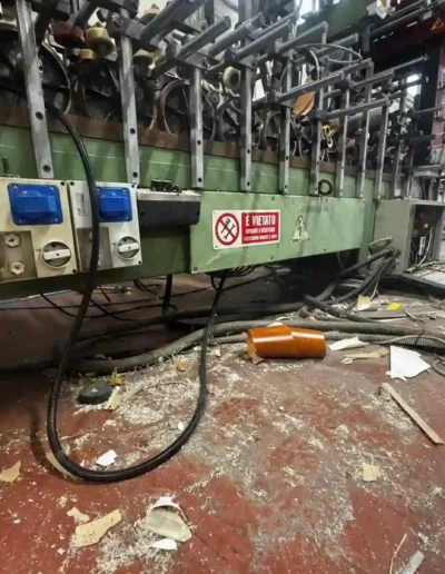 Linea produttiva falegnameria anni 80